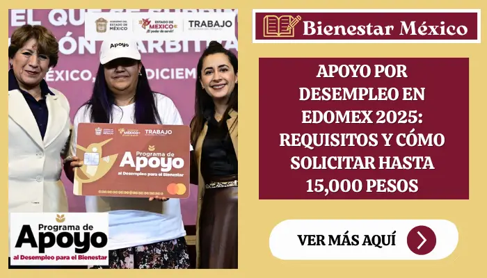 Apoyo por Desempleo en Edomex 2025: Requisitos y Cómo Solicitar hasta 15,000 pesos