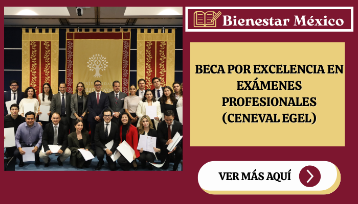 Beca por Excelencia en Exámenes Profesionales (CENEVAL EGEL)