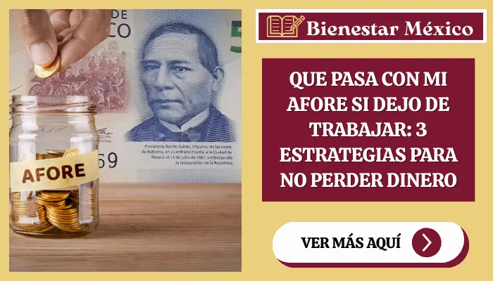 Que pasa con mi Afore si dejo de trabajar: 3 estrategias para no perder dinero