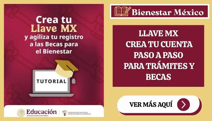 Persona creando su cuenta en Llave MX en el portal oficial para trámites y becas del gobierno