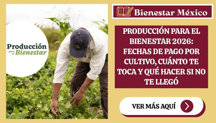 Producción para el Bienestar 2026: fechas de pago por cultivo, cuánto te toca y qué hacer si no te llegó