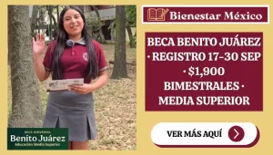 Registro de la Beca Benito Juárez 2026 de media superior del 17 al 30 de septiembre paso a paso