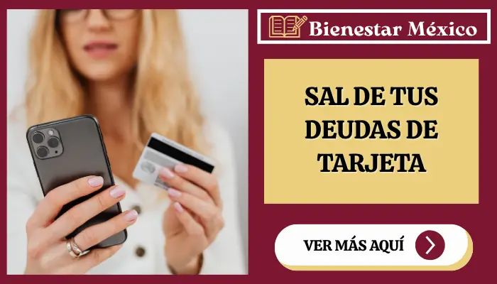 Mujer organiza sus estados de cuenta de tarjetas de crédito y anota un plan de pagos en una libreta