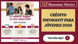 Pareja joven revisa en su laptop la precalificación de su crédito Infonavit frente a una casa nueva